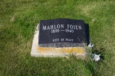 Foien, Mahlon 1899-1940