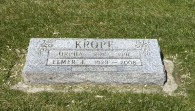 Kropf, Elmer J.  Orpha