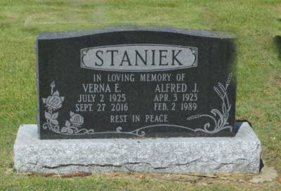 Staniek, Verna E.  Alfred J.