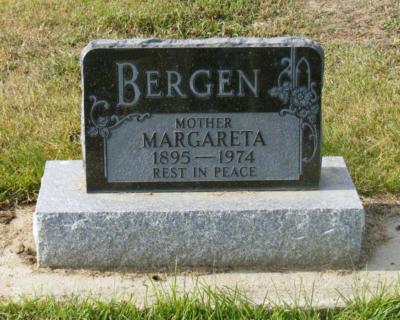 Bergen, Margaret Mother
