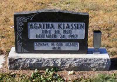 Klassen, Agatha