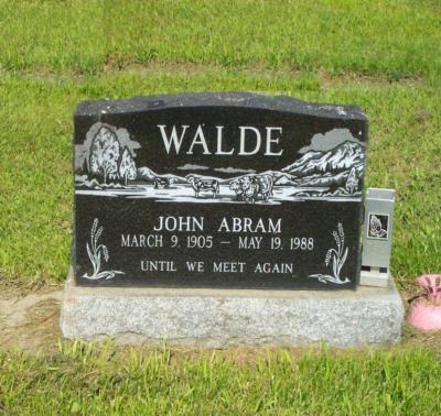 Walde, John A.