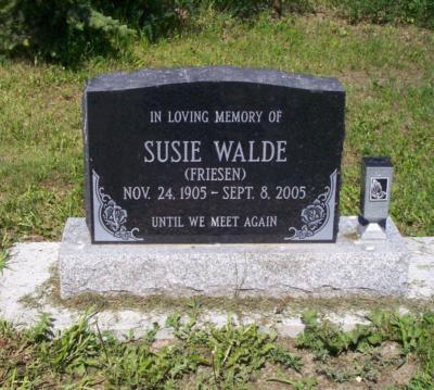 Walde, Susie
