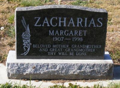 Zacharias, Margaret